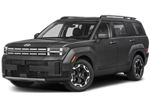 Прокат авто Hyundai Santa Fe 2024 черный в Алматы по выгодным ценам