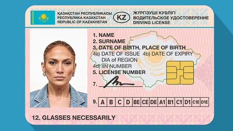 Водительские права изменят внешний вид ради экономии в Казахстане