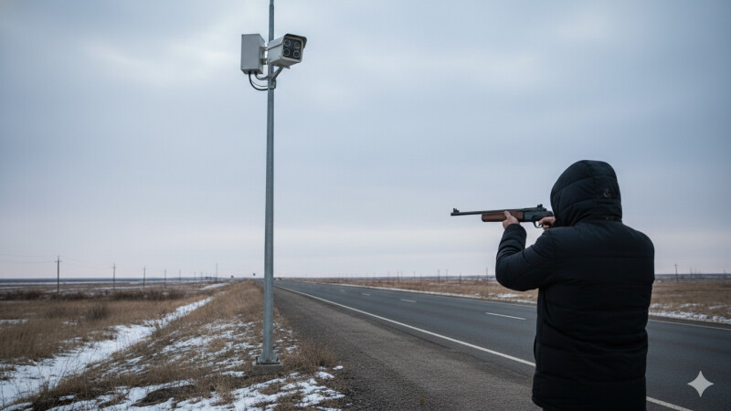 Казахстанец выстрелил в камеру “Сергек“ и поплатился, Аренда авто Алматы | naprokat.kz